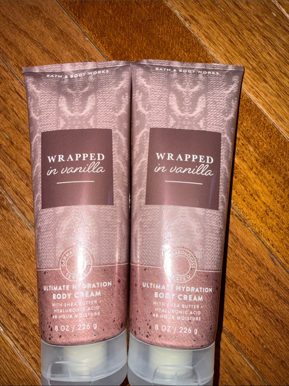 BBW 2 pc Wrapped in Vanilla Ultimate Hydration Body Cream